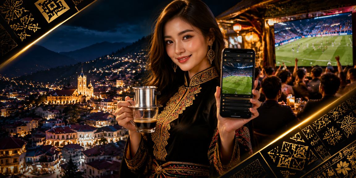 Người chơi tại Sapa xem kèo cược bên ly cà phê giữa thiên nhiên núi rừng